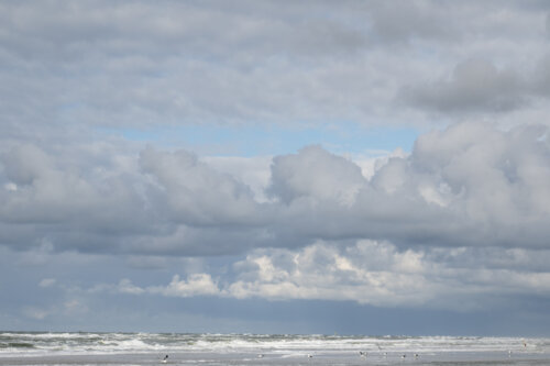 Boven de Noordzee