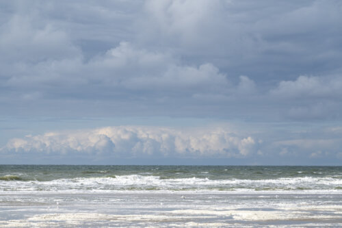 Boven de Noordzee